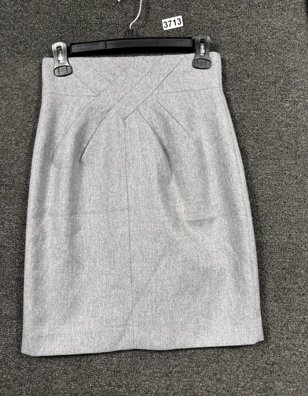 Robert Rodriguez Wool Pencil Skirt Womens Size 2 Black Lined Casual Super Soft